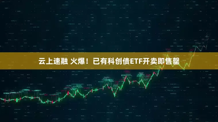 云上速融 火爆！已有科创债ETF开卖即售罄