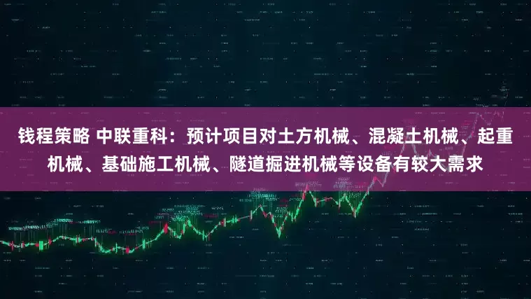 钱程策略 中联重科：预计项目对土方机械、混凝土机械、起重机械、基础施工机械、隧道掘进机械等设备有较大需求